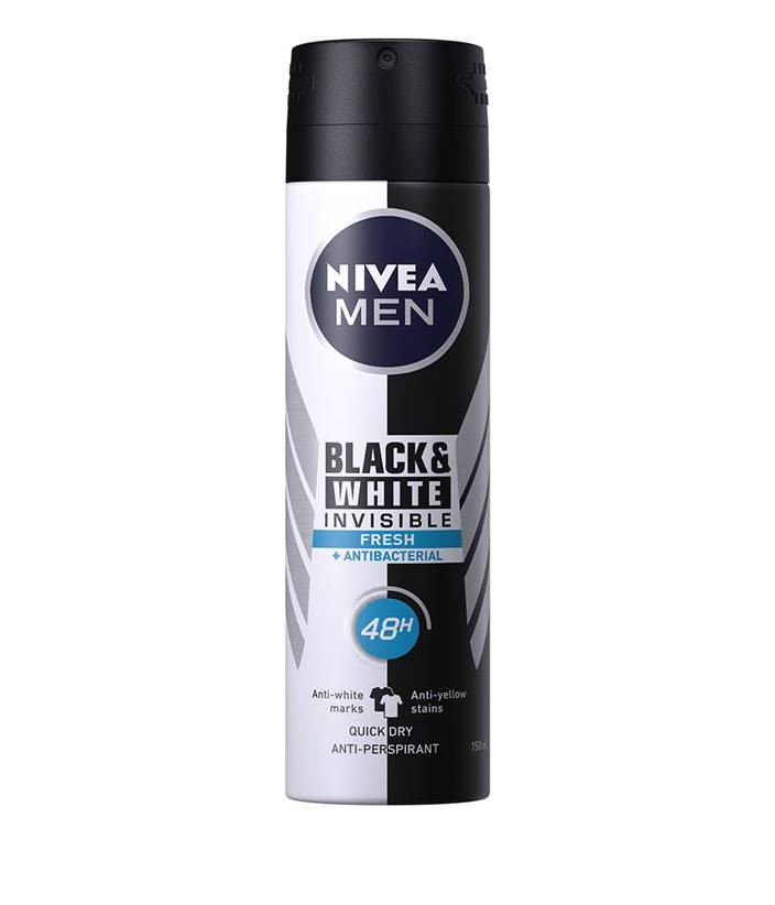 اسپری مردانه سفید و مشکی نیوا فرش -NIVEA MEN BLACK&WHITE INVISIBLE FRESH